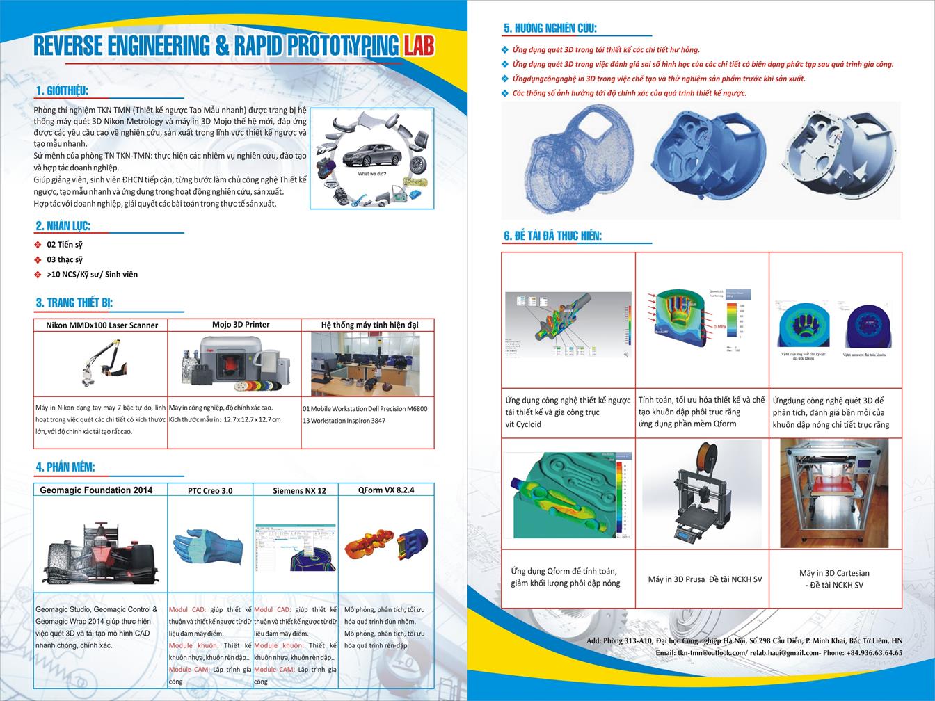 Reverse Engineering & Rapid Prototyping Laboratory