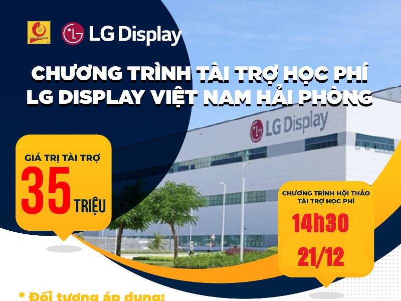 Thông báo tuyển dụng của Công ty TNHH LG Display Việt Nam Hải Phòng